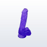 Get Lucky 7" Jelly Love Purple Realistic Dildo